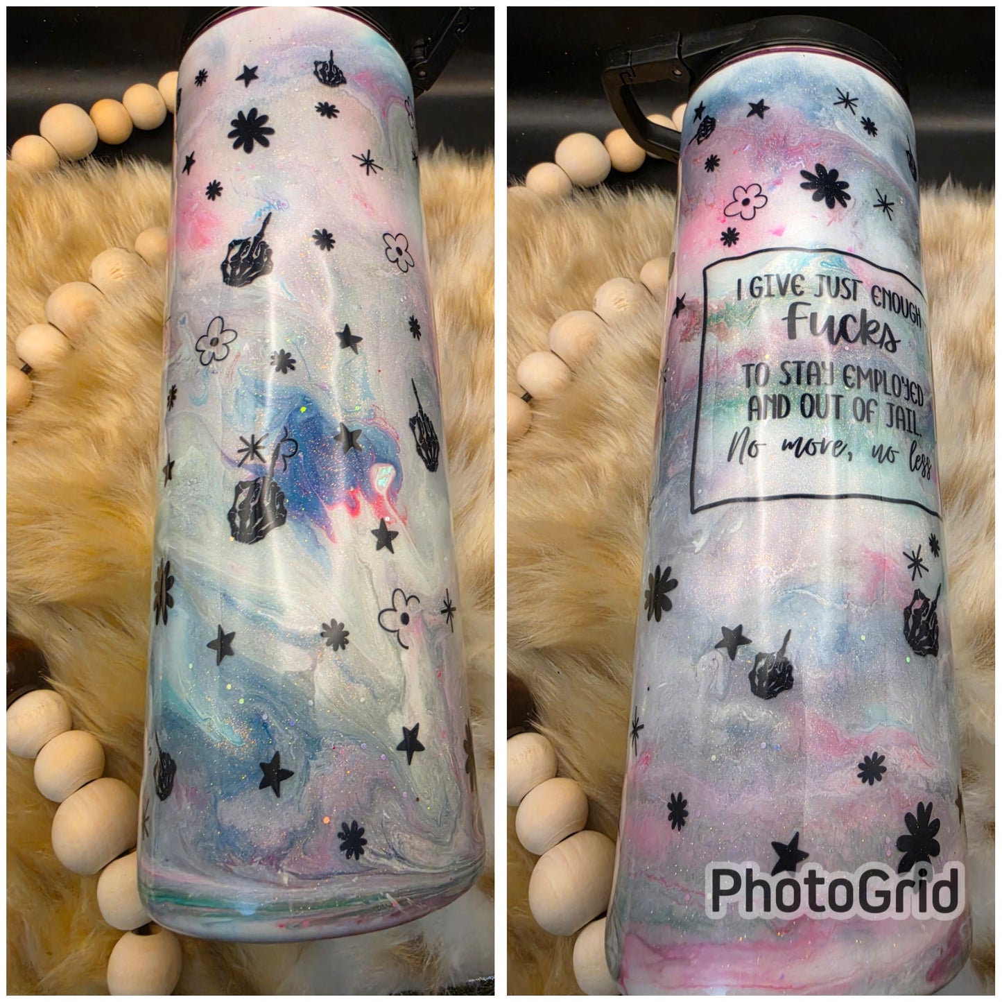 3ooz with handle Handmade Tumbler Listing RTS
